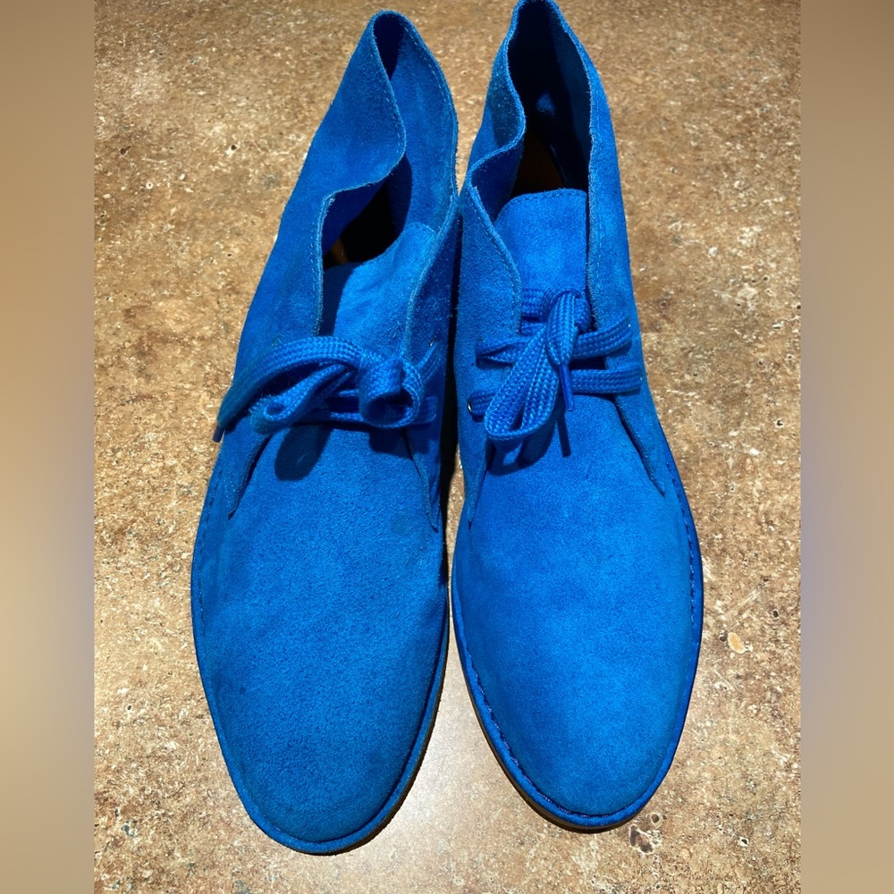 Brand New Cobalt Blue Suede Paul Smith Chukka Boots